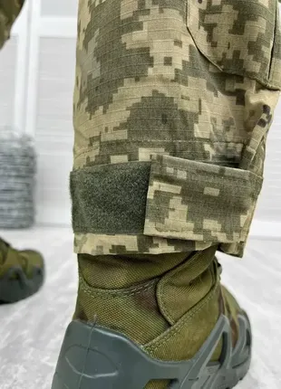 Тактичний штурмовий костюм піксель з наколінниками весна/літо teflon, армійський костюм для зсу7 фото