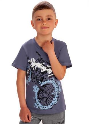 3кольори❗стильная летняя футболка с мотоциклом для мальчика, хлопковая бежевая футболка для мальчика с мотоциклом3 фото