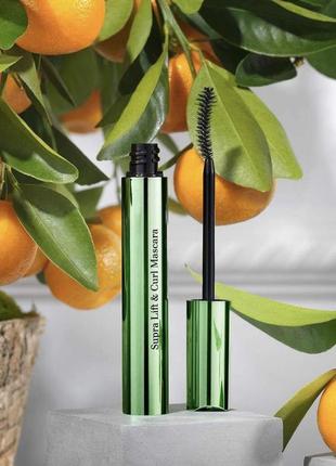 Туш для вій clarins supra lift & curl mascara 01 intense black (8 ml)7 фото