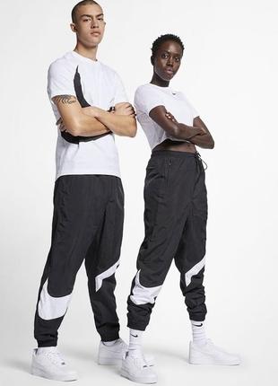 Спортивные нейлоновые штаны унисекс nike m nsw hbr pant нейлон big swoosh