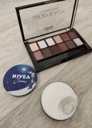 Тени smokey beauty от lamel + подарок крем от nivea