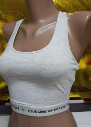 Базовый топ хлопок размер s / 44