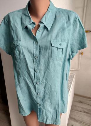 Блуза, рубашка льняная3 фото