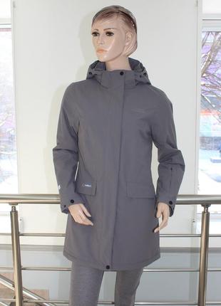 Удлиненная женская куртка/ветровка high experience серого цвета (размеры m,l)