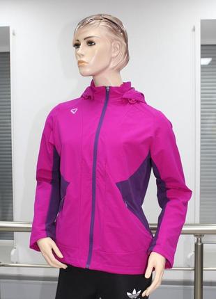 Куртка женская high expirience softshell (windstopper) топ качество фиолетовая