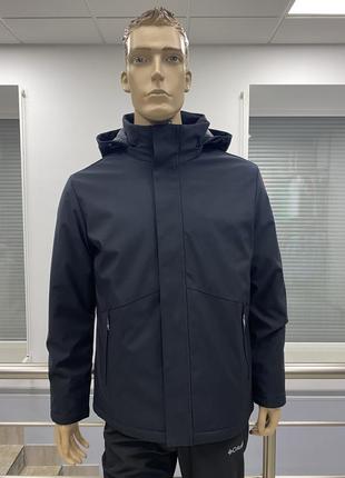 Чоловіча куртка cmp man jacket snaps hood чорна.