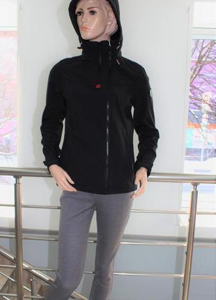 Куртка женская high experience windstopper черная (размеры m,l)3 фото