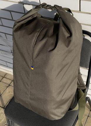 Сумка-баул тактический 45 л поликордура олива melgo (армейский, влагозащитный вещевой мешок)