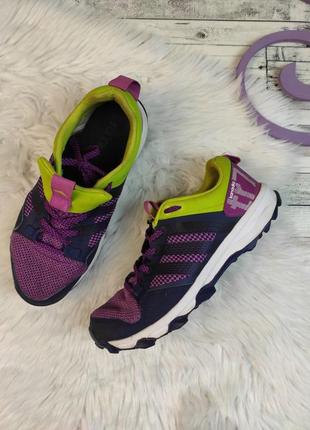 Жіночі кросівки adidas фіолетові шкіра текстиль