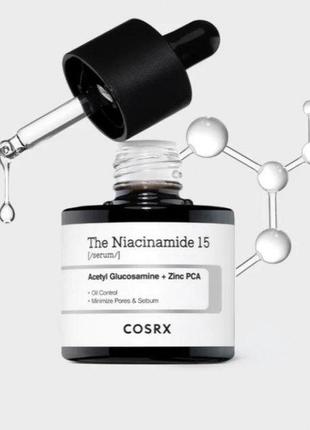 Сироватка для обличчя з ніацинамідом 15% cosrx the niacinamide 15 serum 20ml