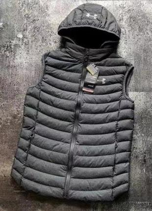 Жилет чоловічий under armour black/grey
