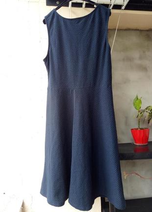 Синее стрейч платье сарафан темно-синее от esmara2 фото