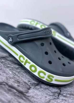 Мужские кроксы сабо crocs bayaband charcoal original