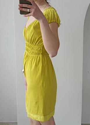 Красивое платье на резинке яркого цвета7 фото