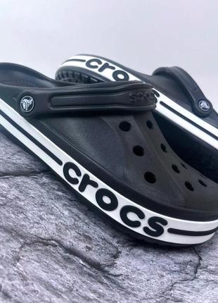 Чоловічі крокси сабо crocs bayaband black original1 фото