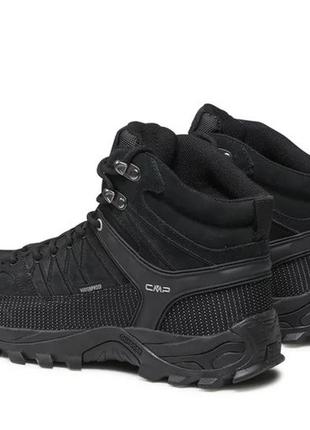 Черевики чоловічі cmp rigel mid trekking shoe wp nero-nero4 фото