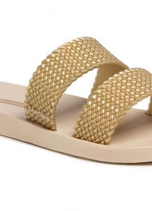 Сланцы женские rider ipanema city fem beige/gold