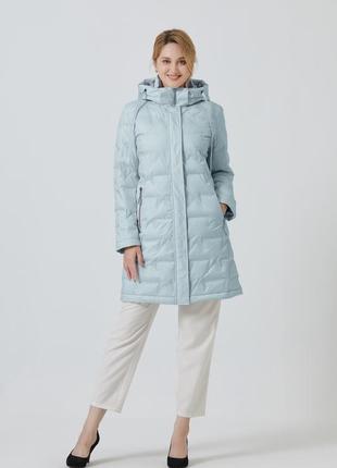 Полупальто женское snowimage голубо-зеленый (оригинал)