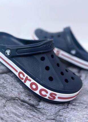 Чоловічі крокси сабо crocs bayaband navy original2 фото