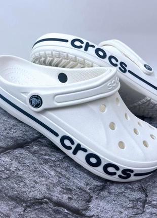 Крокси сабо унісекс crocs bayaband white original1 фото