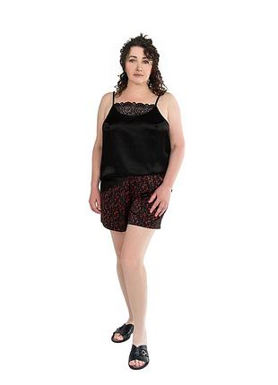 Шорты с цветочным принтом