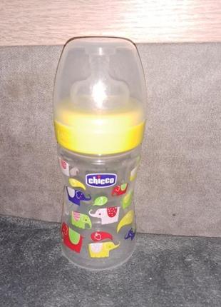Бутылка для кормления chicco 150 ml