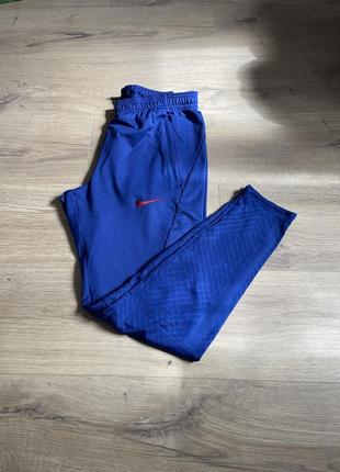 Nike fc barcelona strike blue dri fit slim fit мужские спортивные штаны