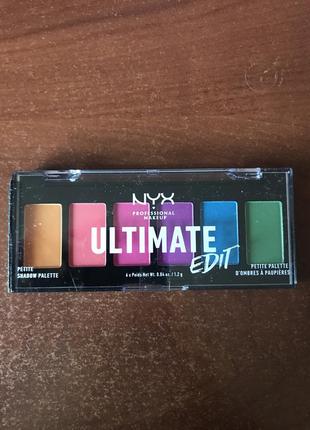 Тени для век nyx professional makeup ultimate edit pet shdw pal 02 bright 6 х 1.2 г1 фото