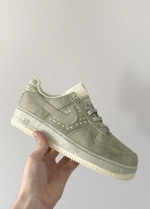 Мужские кроссовки nike air force 1 low kws khaki / smb