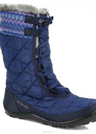 Размеры 37.5/38 
сапожки женские columbia minx mid ii omni-heat print