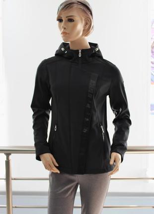 Куртка женская high experience windstopper черная (размеры m,2xl)