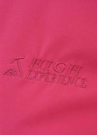 Удлиненная женская куртка/ветровка high experience красного цвета  (размер 2xl)7 фото