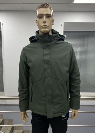 Куртка чоловіча cmp man jacket snaps hood oil green