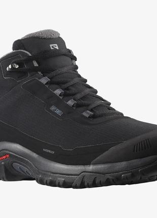 Черевики чоловічі salomon shelter cs wp black/ebony/black