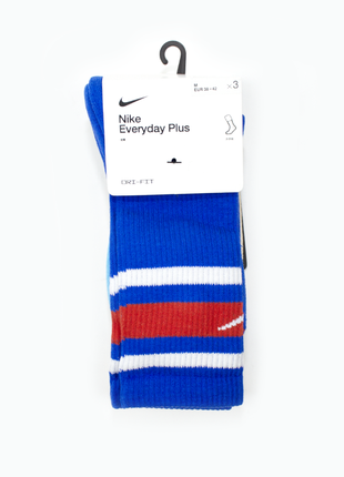 Носки nike everyday plus m 38-42 высокие