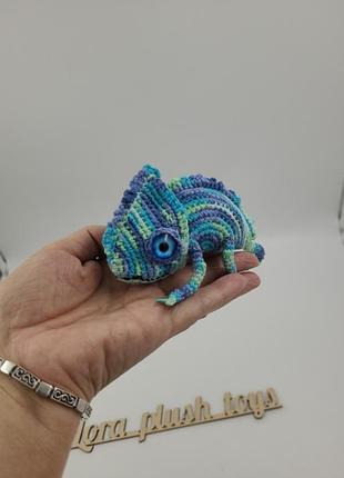 М'яка в'язана іграшка - хамелеон 2