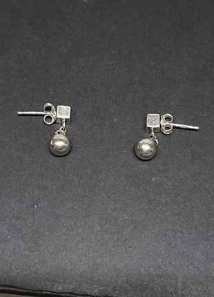 Серебряные серьги 925 проба (серебро, ювелирные изделия, сережки)