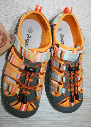Спортивні сандалі з захисним носком bugga оранж8 фото
