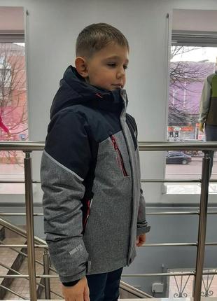 Дитячий/підлітковий куртка high experience для хлопчика пісочна (р. 134 - 164)3 фото