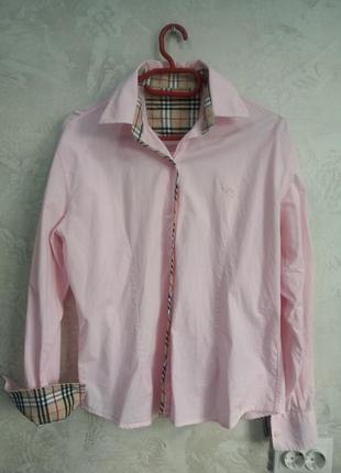Burberry london сорочка, рубашка рожева1 фото