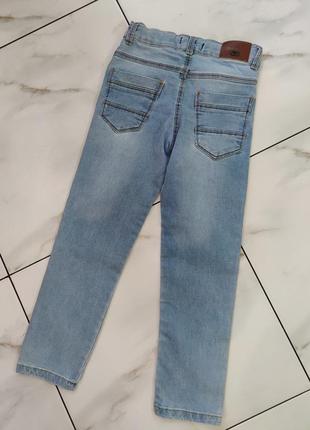 Стильные голубые джинсы 7-8 лет, рост 122-128 см8 фото