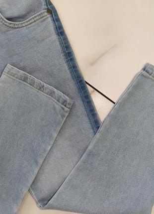 Стильные голубые джинсы 7-8 лет, рост 122-128 см6 фото