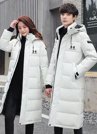 Куртка женская under armour белая зимняя топ качество