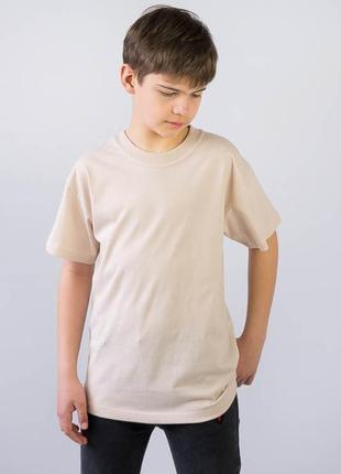 Подростковая базовая футболка в стиле «oversize»1 фото