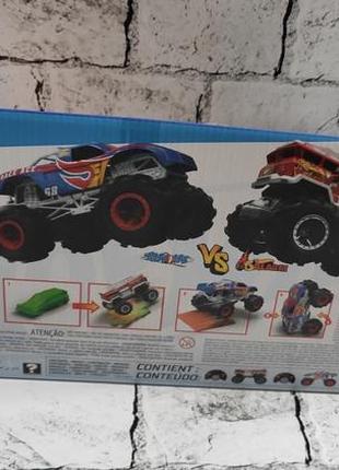 Hot wheels monster trucks  машинка на радіокеруванні пульті набір трек монстр трюк авто6 фото