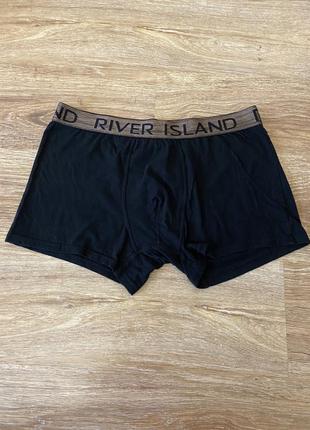 Классные, трусы, боксерки, коттоновые, черного цвета, от бренда: river island 👌2 фото