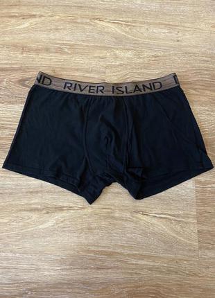 Классные, трусы, боксерки, коттоновые, черного цвета, от бренда: river island 👌3 фото