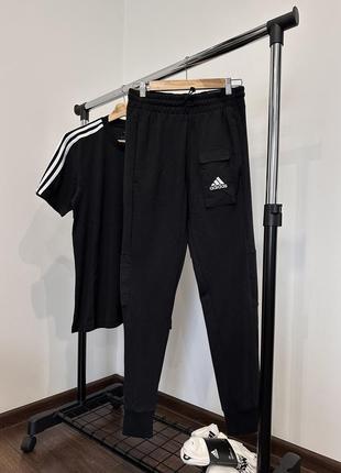 Трикотажні штани брюки adidas essentials brandlove he17765 фото