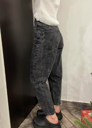 Zara джинсы mom с высокой посадкой6 фото