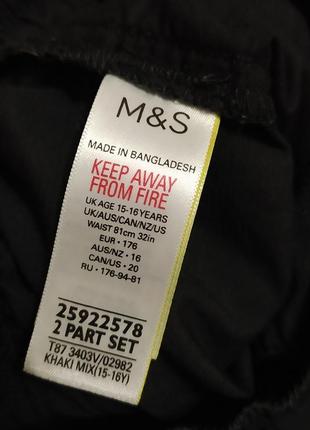 Коттоновые брюки на подростка m&amp;s4 фото